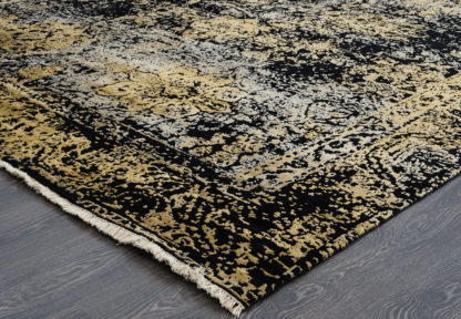 Teppich Fresco 2001C4 BLK-LGLD 3