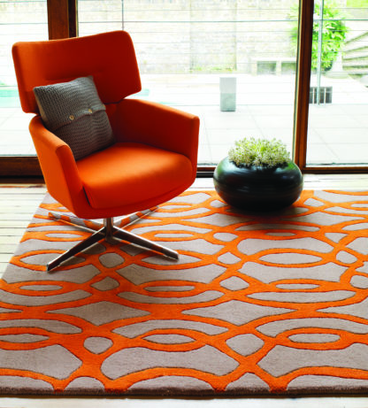 Teppich Matrix WIRE ORANGE by Asiatic 2