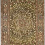 Teppich Kashmir 24x24 GUMBAD GREEN 1