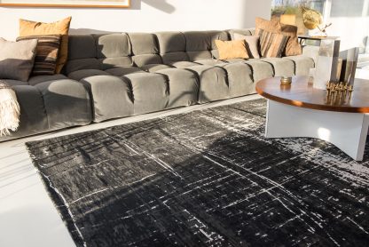 Teppich Mad Men Griff-8655 White On Black20