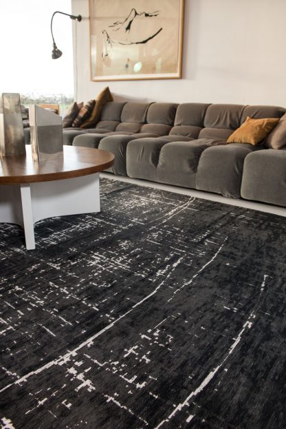Teppich Mad Men Griff-8655 White On Black17