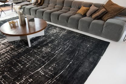 Teppich Mad Men Griff-8655 White On Black 2