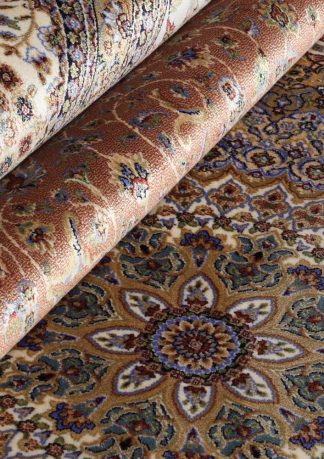 Teppich Qum 2007A Beige-Burgundy 2