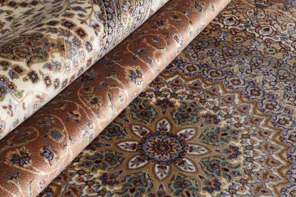 Teppich Qum 2007A Beige-Burgundy 2