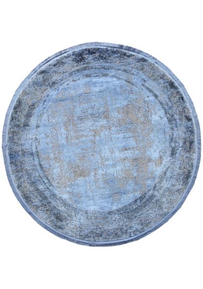 Teppich Trend Colors M175Q Grey-Blue Round 1