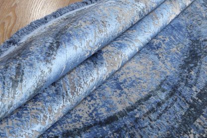 Teppich Trend Colors M175Q Grey-Blue Round 2